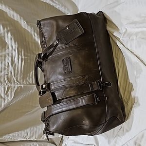 RARE LLBean Leather Duffle Bag